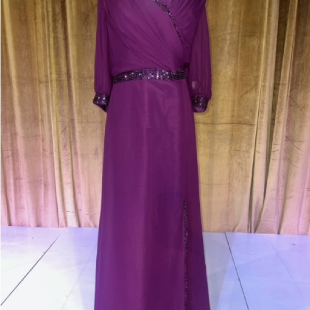 Elegant Purple Evening Gown